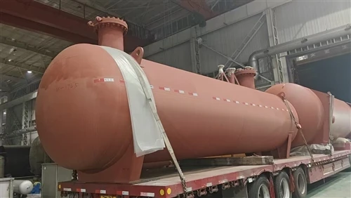 ถังเก็บก๊าซ LPG จำนวน 2 ถังบรรจุและขนส่งเรียบร้อยแล้ว