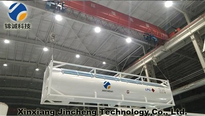 คอนเทนเนอร์ถัง LPG ขนาด 40FT คอนเทนเนอร์ถัง ISO ISO แบบกำหนดเอง